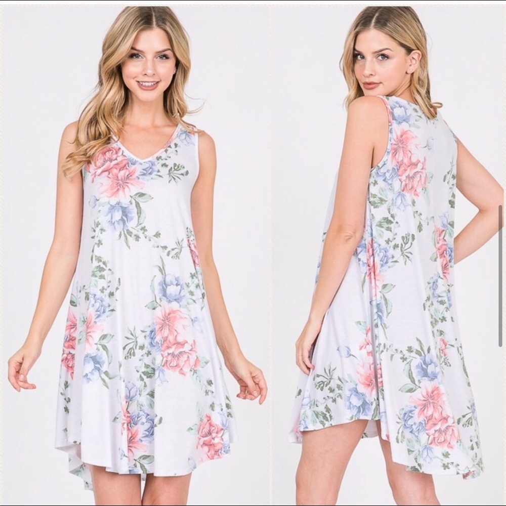 NWT ValMarie Floral Sleeveless Dress